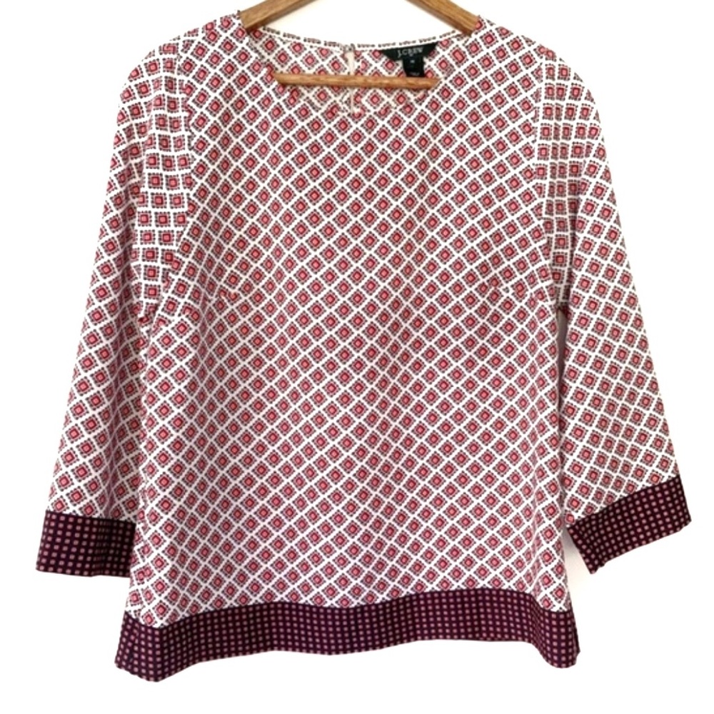 J. Crew Boho Printed Top